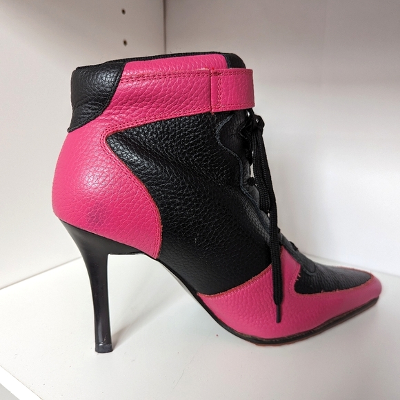 Vintage Heeled Sneaker Ankle Boots - Picture 3 of 7